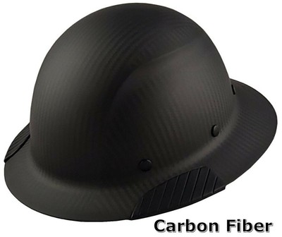carbon fiber hard hat full brim