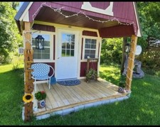 10x20 Finished old hickory barn/lofted shed (she shed) with deck