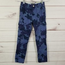 Mini Boden Cargo Camo Pants Boys Size 10Y Blue Purple.