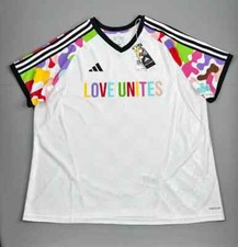 Adidas Jersey Womens 3X Plus Rich Mnisi Tiro Soccer Love Unites White Y2K HY9633
