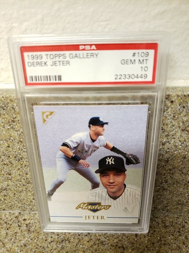 💥HOF💥DEREK💥JETER💥1999🤩TOPPS🤩GALLERY🔥VERY🔥🔥SCARCE🔥ONLY 53 PSA💥MT 💥10 - Picture 3 of 5