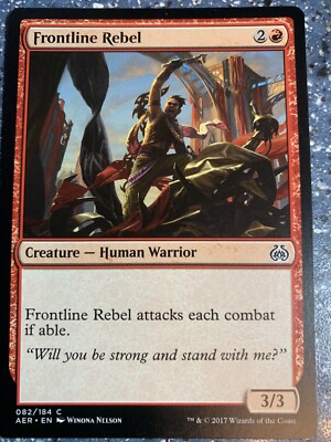MTG Aether Revolt - Frontline Rebel x 4 Spielset.