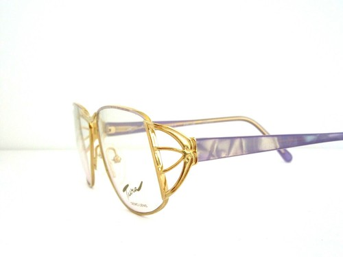 TURA Mod. 701 Women's Lavender / Gold Metal Eyeglass Frames Made in France NOS - Picture 3 of 7