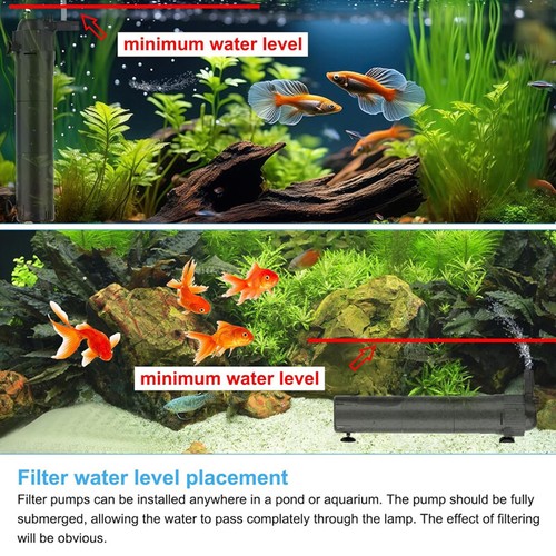 5-in-1 Internal Aquarium Fish Tank Filter Submersible Water Pump 800L/H Oxygen - Picture 16 of 16