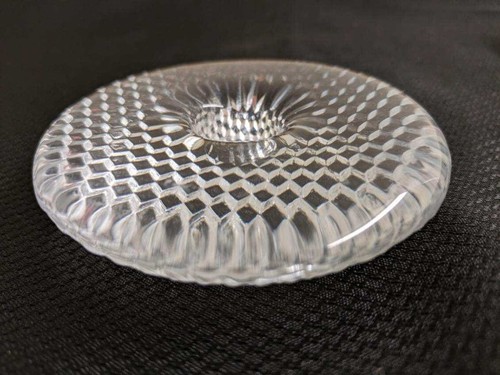 Vtg. Holmegaard glass Denmark Trigona candleholder, single, with box. - Picture 8 of 15