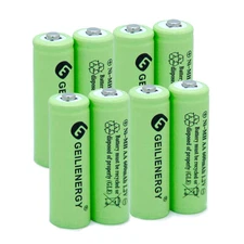8pcs AA 600mAh 1.2V aa Rechargeable Battery Cell For Garden Solar Light USA HOT!