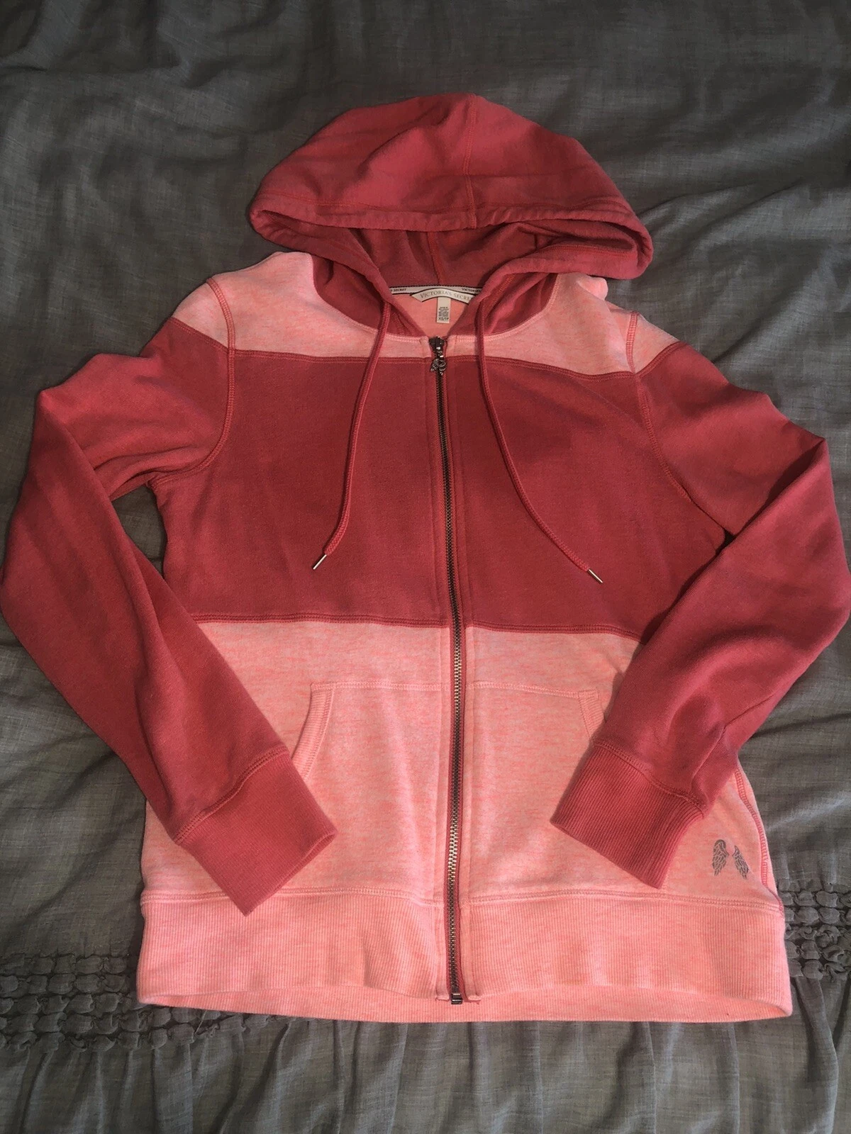 UNDERCOVER Felpa con cappuccio e zip Victoria's Secret Dream Angels Peach taglia XS