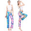thumbnail 2 - Women&#039;s Tie Dye Pants Flare Leg Bell Bottom Soft Stretch High Waist Yoga Running