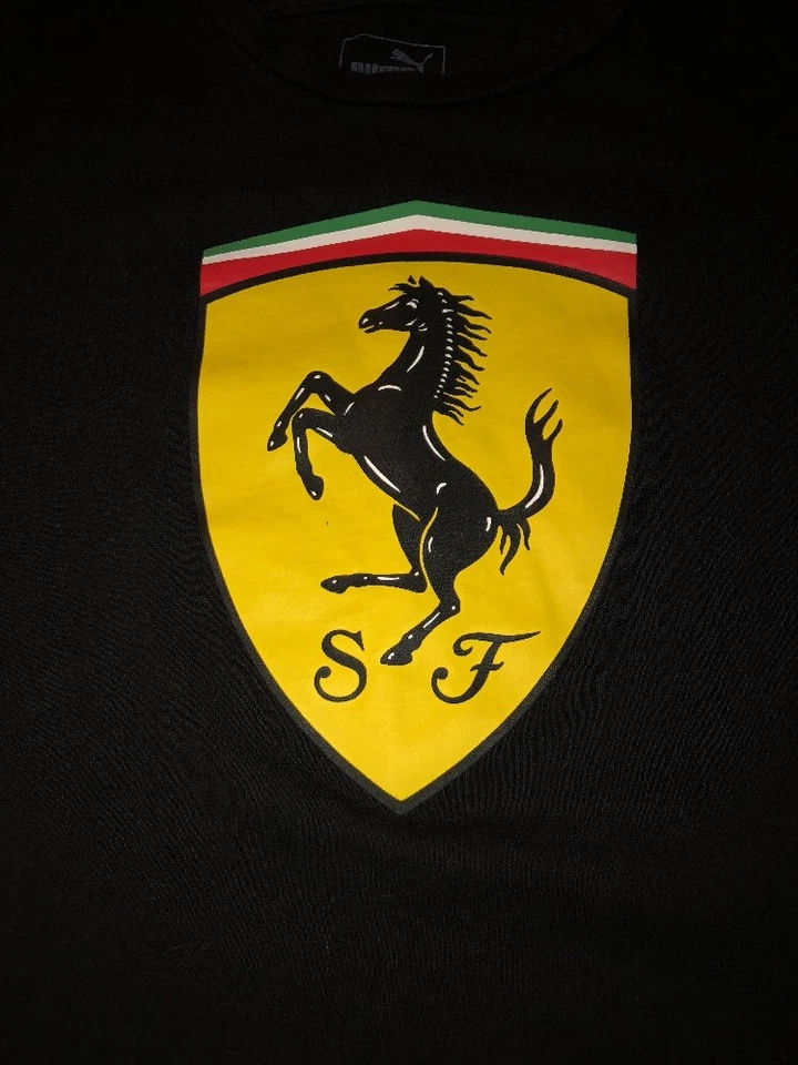 Camiseta Puma Negra SF Ferrari Niños Jóvenes Niños Talla Grande Foto 2 de 4