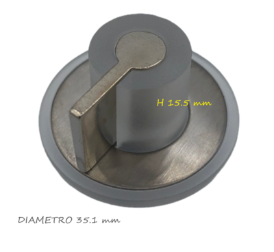 MANOPOLA MODERNA TRASPARENTE SILVER PER FORNO - Foto 9