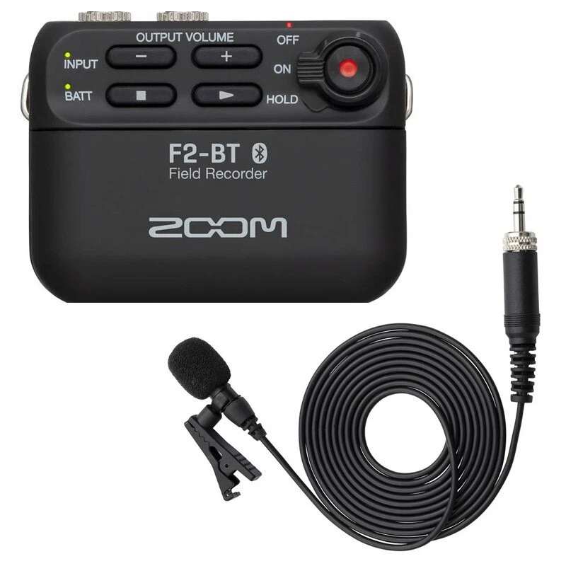 Zoom F2-BT Black Field Recorder 32-bit Float Bluetooth Built-in