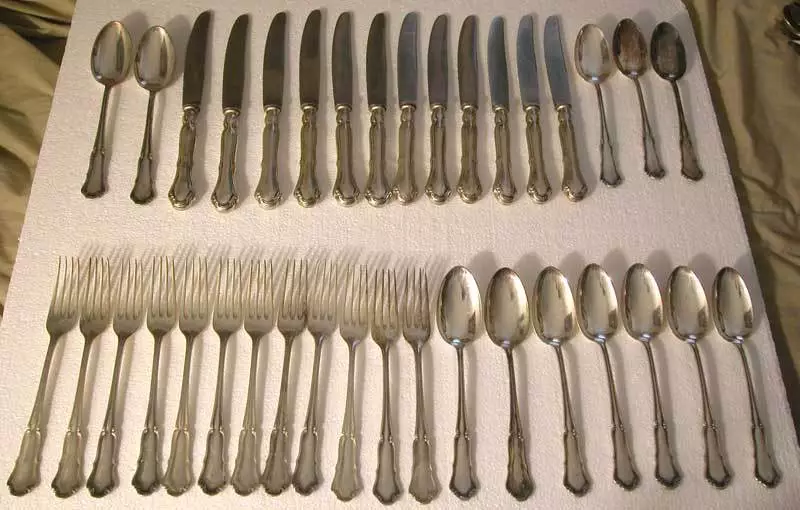 Pure silver hotsell cutlery