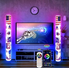 2PCS Floor Lamp LED RGB Color Changing Smart Mood Light for Bedroom Living Room