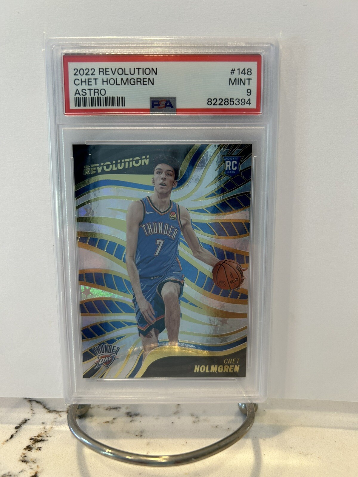 2022 Revolution Chet Holmgren #148 PSA 9 Mint Rookie Astro RC