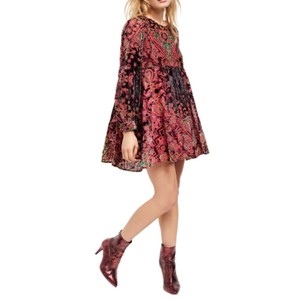 free people velvet mini dress
