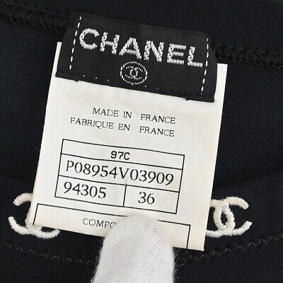 Chanel Short Sleeve T-shirt Top Black 97C #36 132197 | eBay Chanel Short Sleeve T-shirt Top Black 97C #36 132197 | eBay