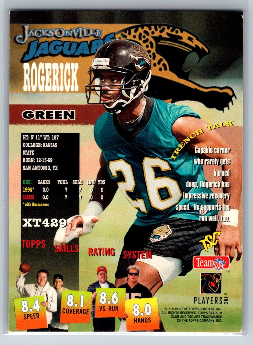 1995 Topps Stadium Club Rogerick Green Diffraction Parallel