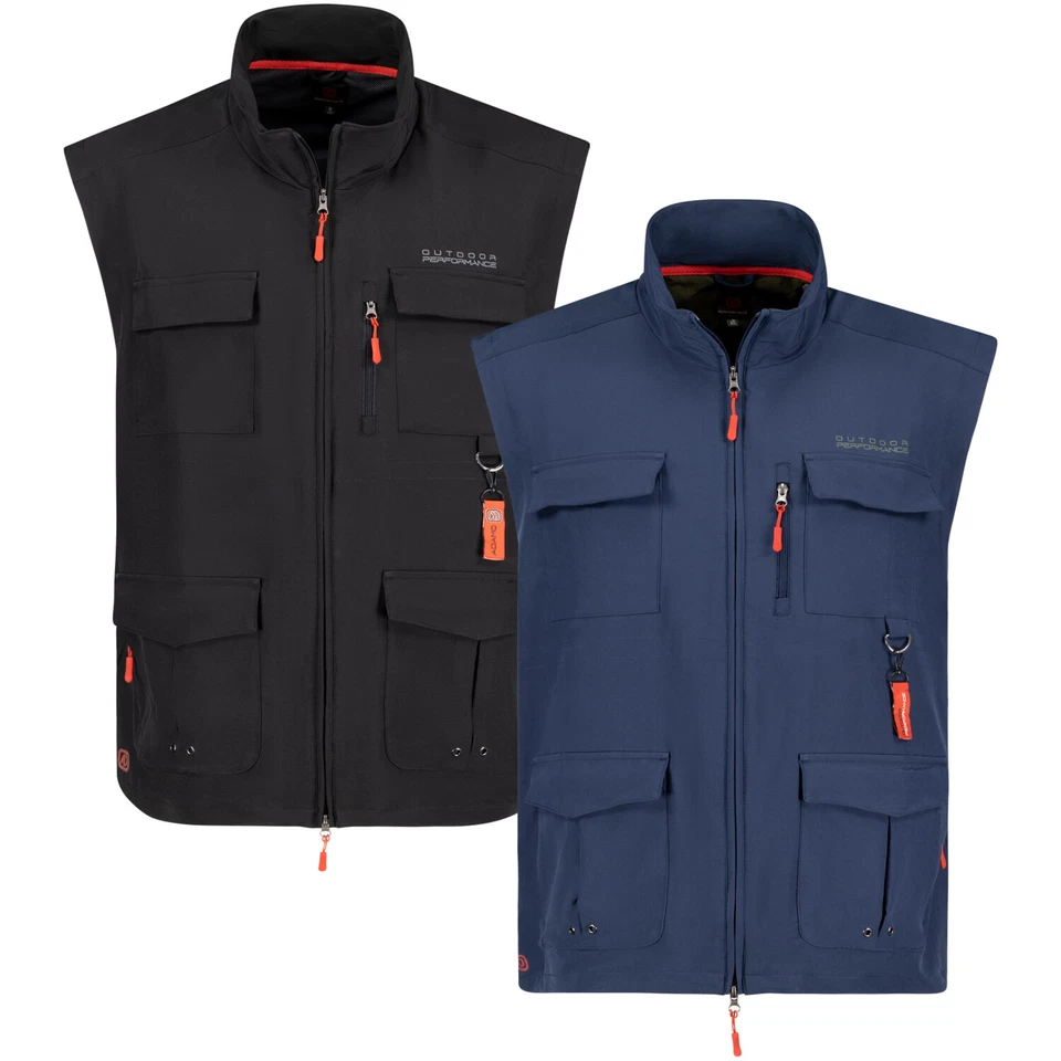 ADAMO Weste Outdoor Herren Jacke ärmellos Taschen Outdoorweste Bodywarmer Übergrößen