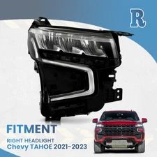 For 2021-2023 Chevy Tahoe/Suburban Full LED Headlight Right Passenger Side