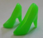 Barbie Doll LIME GREEN Closed Toe High Heel PUMP Mattel Superstar Shoe Princess — photo 2