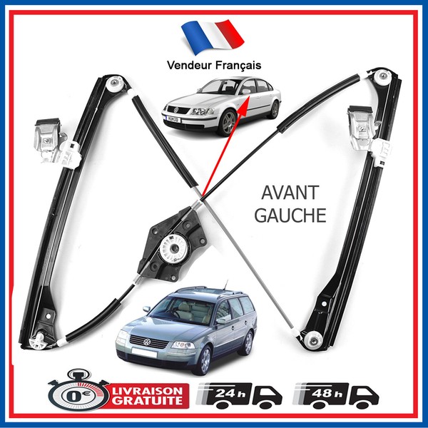 Mechanismus Fensterheber Vorne Links Passagier FüR VW Passat Skoda Superb-image