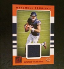 2017 Donruss Mitchell Trubisky Rookie Threads Red Foil