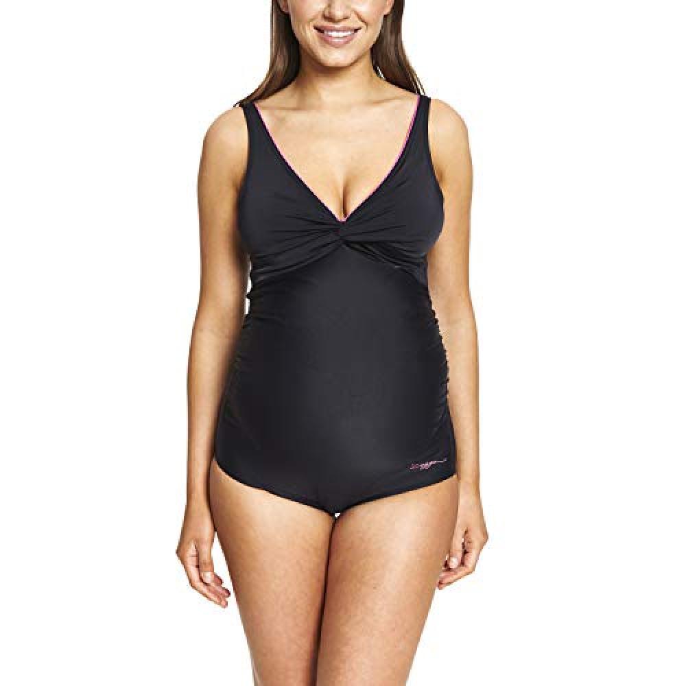 (TG. 81 cm circa/Taglia 8) Zoggs - Costume Premaman Hayman Tankini, Nero (Nero),