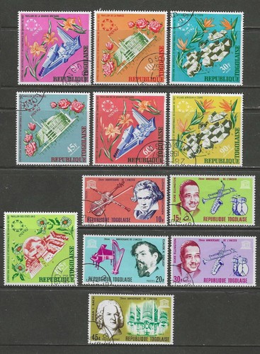France colonies 1967 TOGO lot of stamps all different used