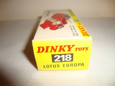 DINKY 218 LOTUS EUROPA - EXCELLENT in original BOX | eBay