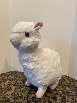 Leader Light Super Soft White Llama/Alpaca Vibrating Soothing Massager  Plush 12" | eBay