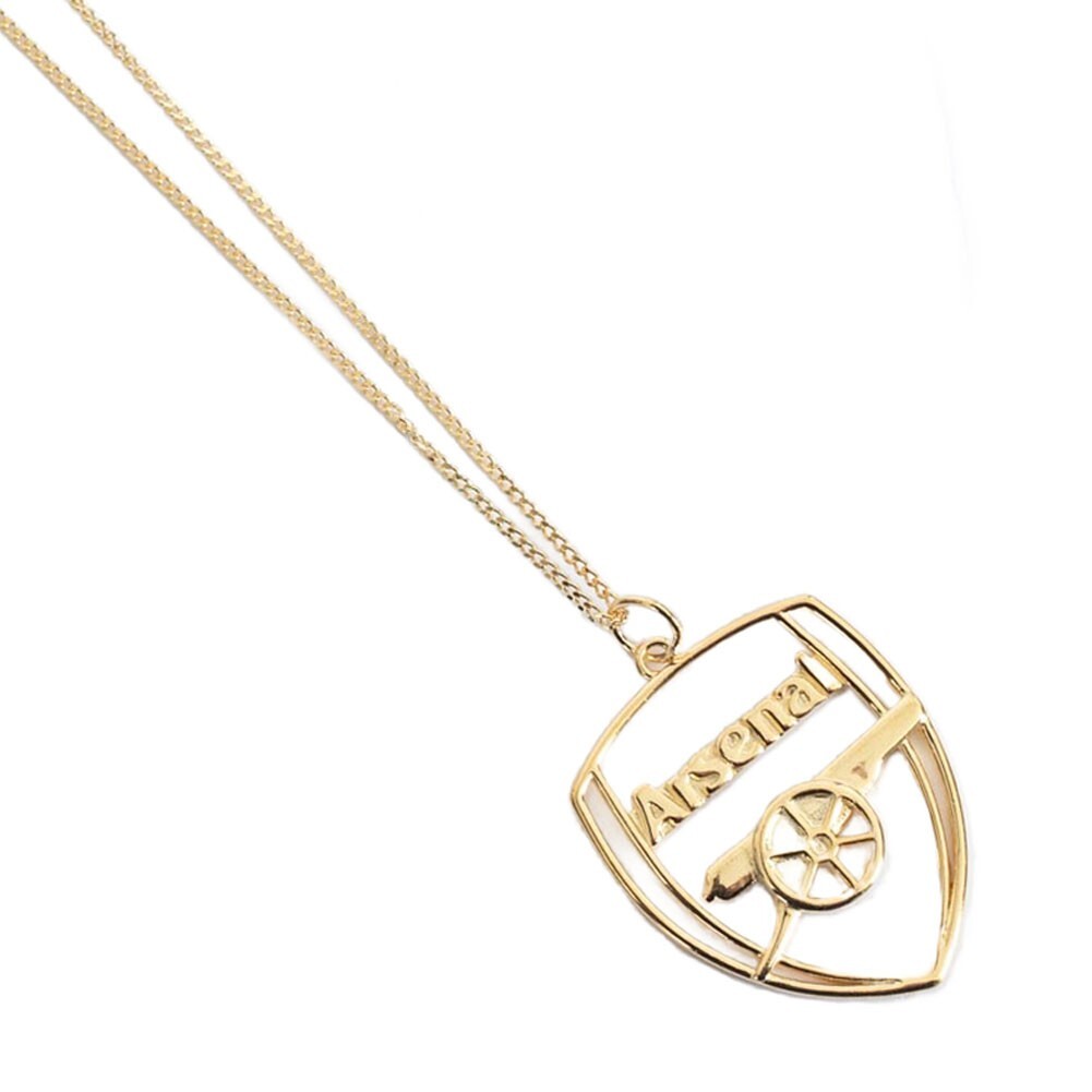 Collier Officiel Arsenal FC - Crest En Or - Cadeau Fan Football