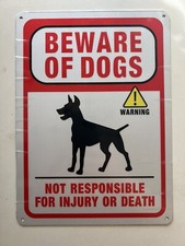 Beware of Dogs Sign - Metal