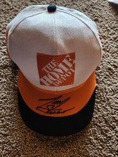 TONY STEWART SIGNED AUTOGRAPHED NASCAR HOME DEPOT HAT JOE GIBBS RACING