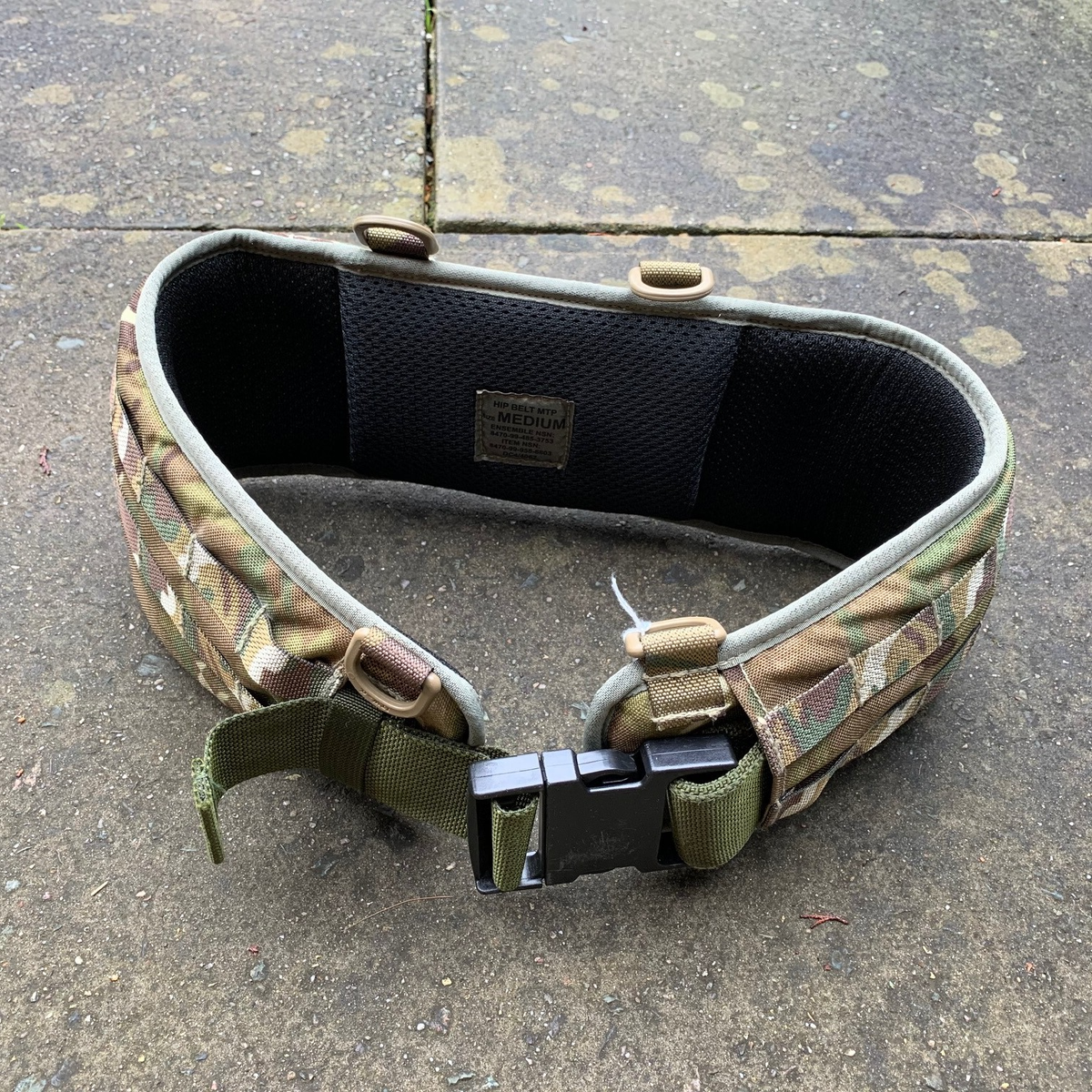 MTP MOLLE Webbing Belt, Osprey Padded Hip Protection Pad British