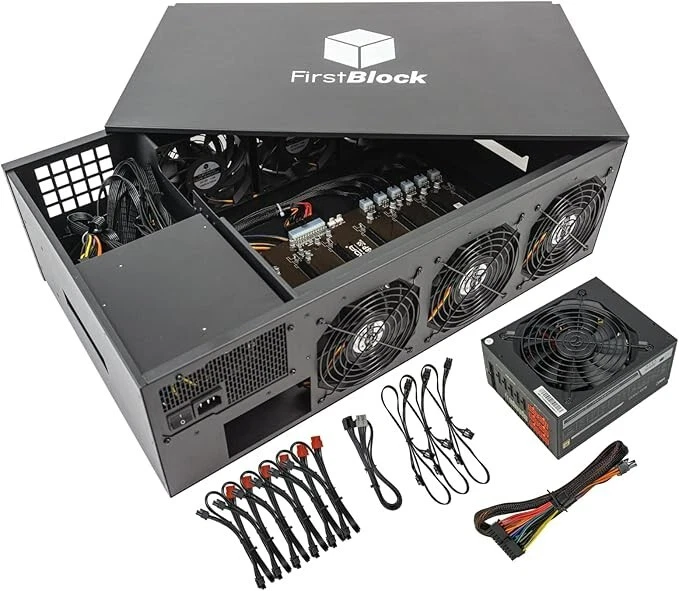 Mining Rig 8x RTX 3060 12GB DDR6 140mm Fans High End Ready to Mine Plug and Play - Image 4 of 4