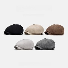 Unisex Vintage Casual Baskenmütze Flache Kappe Newsboy Künstler Maler Hut