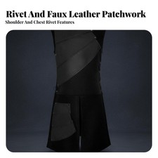 Średniowieczny surcoat inspirowany wikingami bez rękawów panele tabard dzielona obszywka do