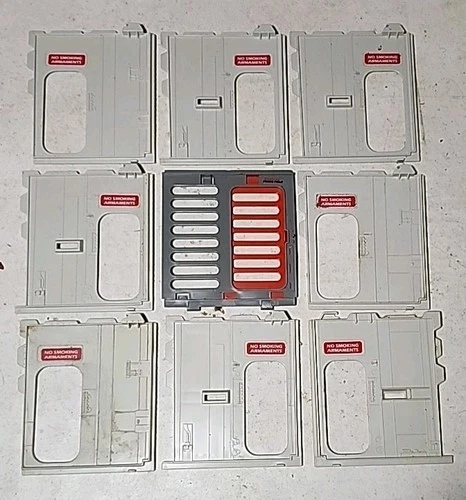 VINTAGE 1986 GI Joe Cobra Terror Drome Jail & Bulkhead Door Set Of 8 HASBRO PART