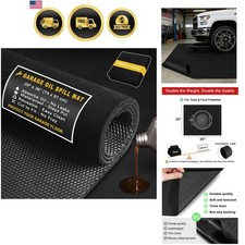 Oil Spill Mat Garage Floor Mat Absorbent Waterproof Floor Protector 29x36