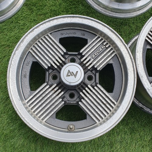 Copricamma Advan - ARGENTO / NERO - 13x6+18 - 4x114,3 - Nissan / Toyota / Mazda - Foto 14 di 24