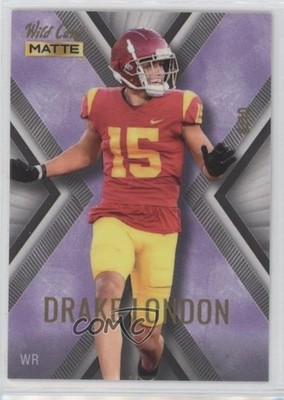 2022 Wild Card Matte SP Exclusive White/Purple /10 Drake London Rookie RC o7m