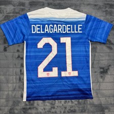 Nike Dri-FIT US Soccer Jersey Blue Gradient Delagardelle 21 Youth Medium