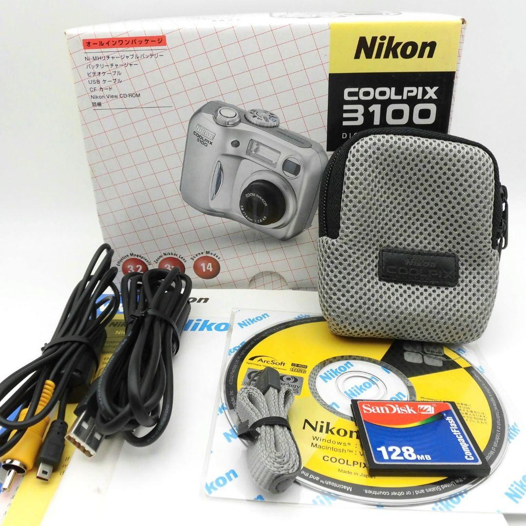 Nikon COOLPIX 3100 Compact Digital Camera Silver Tested Working | eBay