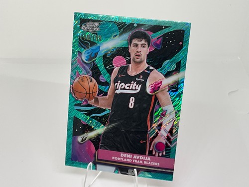 DENI AVDIJA 2025-26 TOPPS CHROME COSMIC AQUA EQUINOX REFRACTOR /199 - BLAZERS
