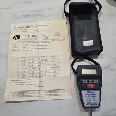 Mecmesin Compact Force Gauge CFG+ 200N