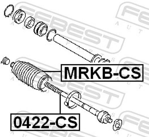 4x ✅Fits FEBEST 0422-CS STEERING TIE ROD  ⭐UK Seller⭐