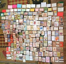 286 Assorted Unused VNTG Greeting Cards w/ 310 Envelopes Christmas Friendship...