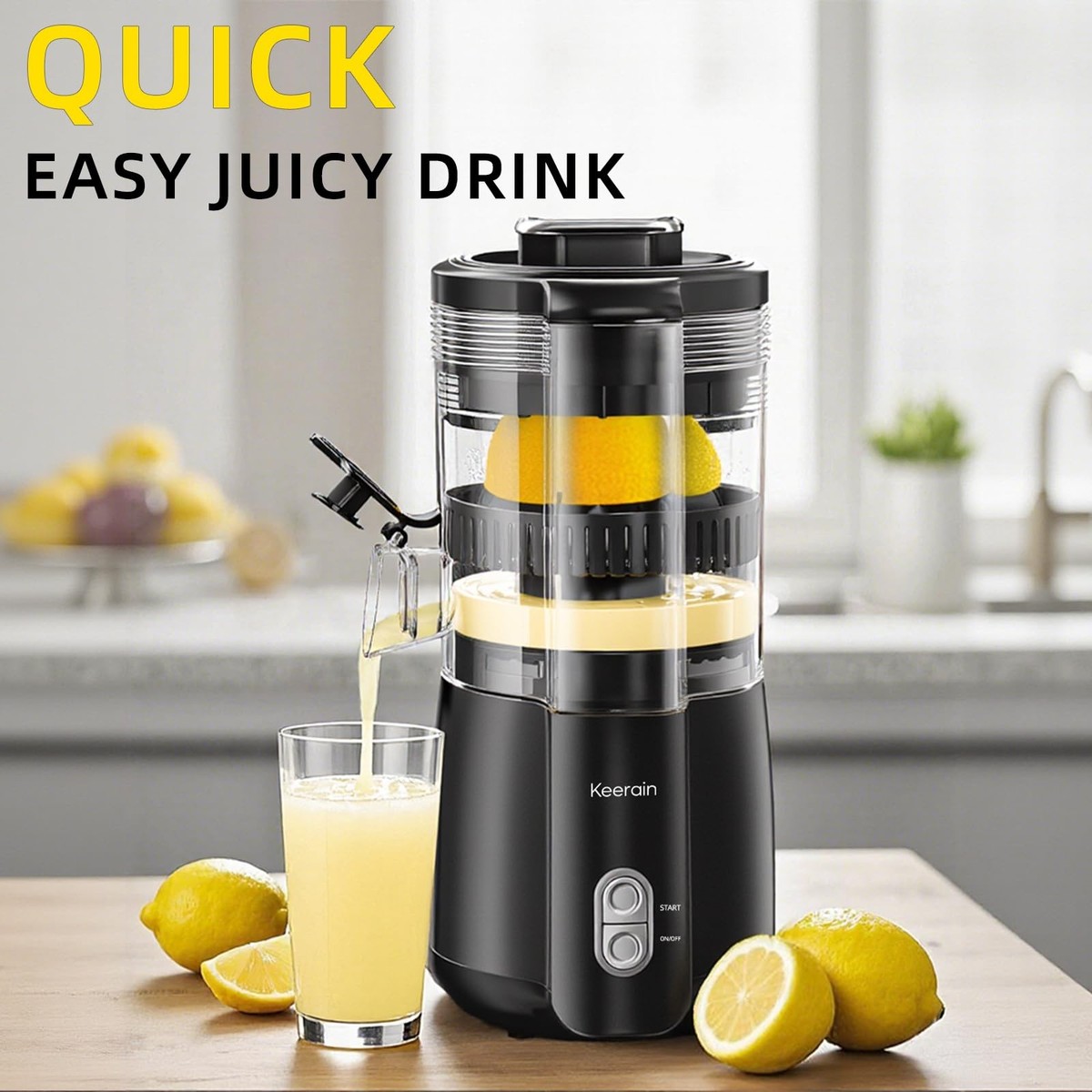 Portable Electric Citrus Juicer Power Pro Elcj-3000 Portable