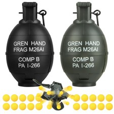Tactical Toy-Grenade for CS Battle Game,2Pcs Fall Resistant Refillable Fun Im...