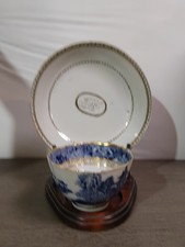 antique Chinese porcelain tea cup and saucer